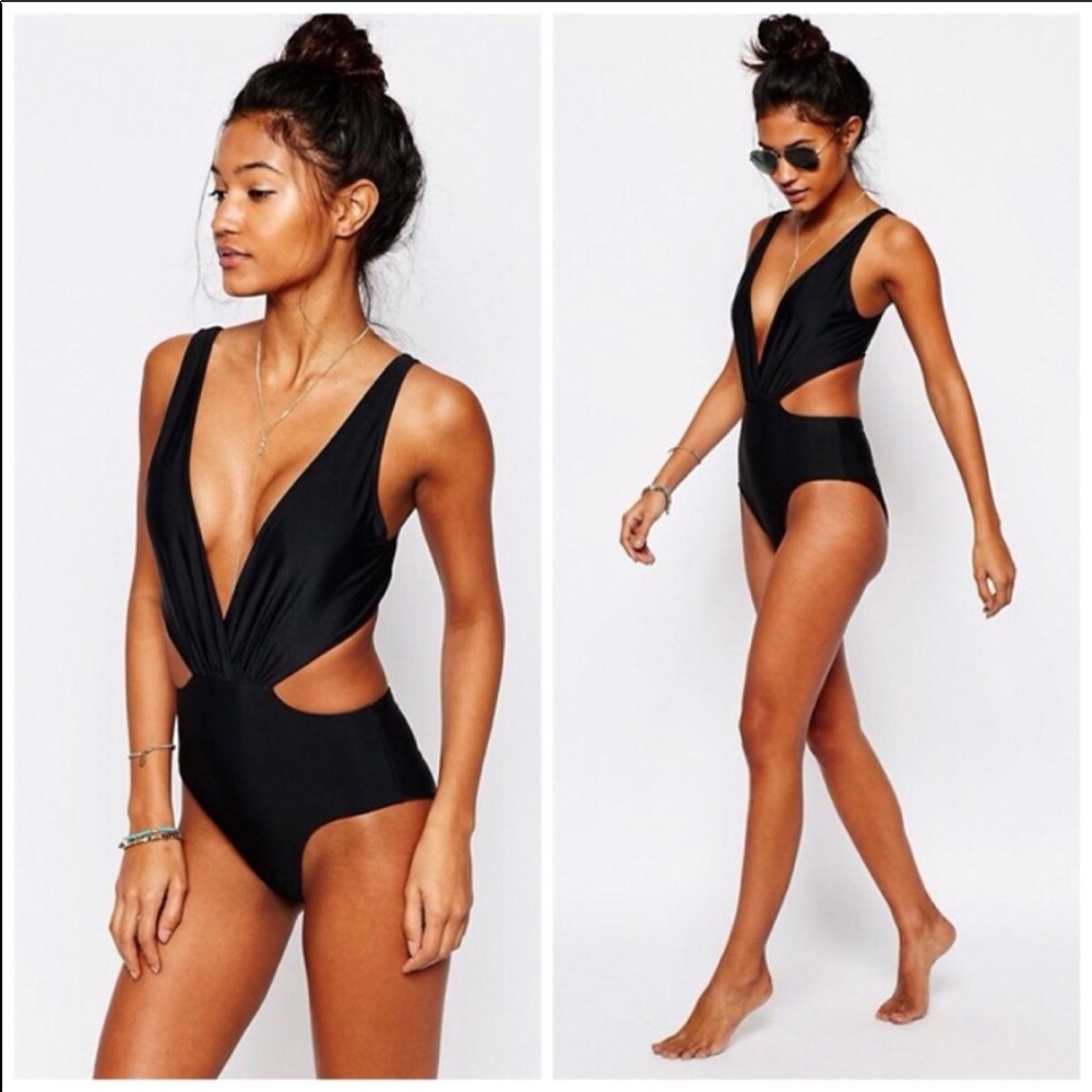 ASOS Black One Piece Bathing Suit